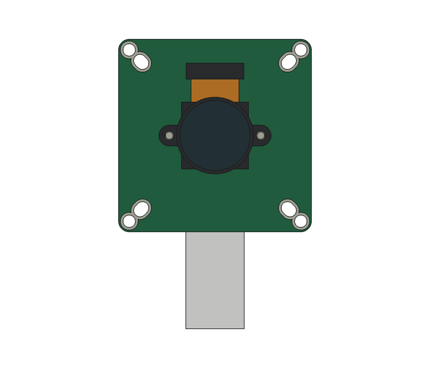 OV9281 카메라 PCB 전면 CAD 도면