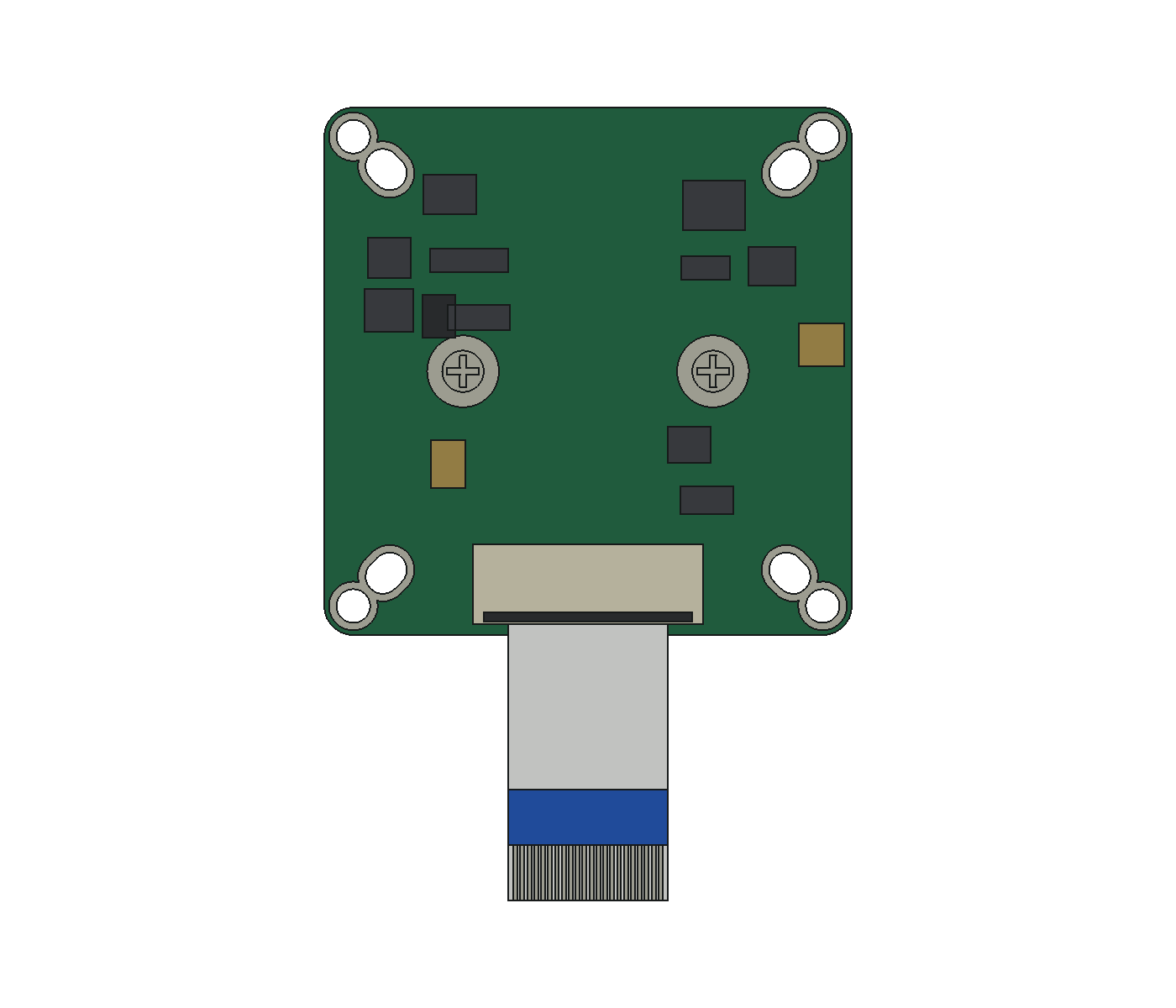 OV9281 카메라 PCB 후면 CAD 도면
